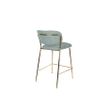 Afbeelding van White Label Living Counter Stool Jolien Gold/Light Green