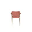 Afbeelding van White Label Living Armchair Jolien Gold/Pink