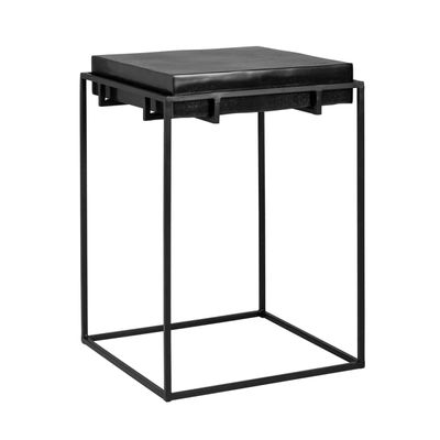 Richmond Interiors Bijzettafel Bolder aluminium zwart (Zwart) Richmond Interiors Bijzettafel Bolder aluminium zwart (Zwart)