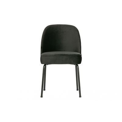 BePureHome Vogue Eetkamerstoel Fluweel Zwart BePureHome Vogue Eetkamerstoel Fluweel Zwart