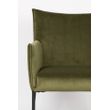 Afbeelding van White Label Living Armchair Dion Velvet Olive