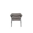 Afbeelding van White Label Living Lounge Chair Jolien Arm Black/Grey