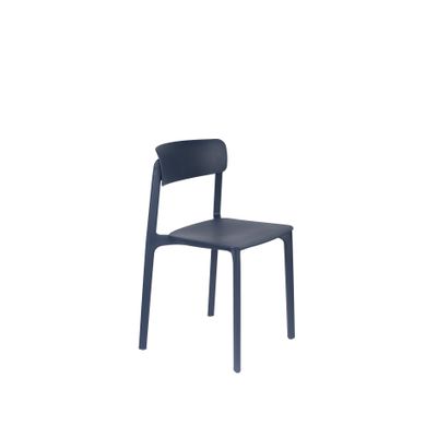 White Label Living Chair Clive Dark Blue White Label Living Chair Clive Dark Blue