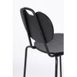 Afbeelding van White Label Living Counter Stool Aspen Wood Black