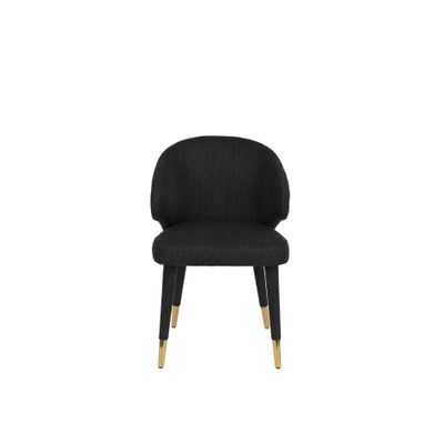 Dutchbone Lunar Eetkamerstoel Zwart Dutchbone Lunar Eetkamerstoel Zwart