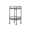 Afbeelding van Woood Exclusive Zora Trolley Metaal/glas Zwart