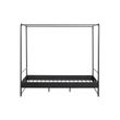 Afbeelding van VT Wonen Bunk Hemelbed Metaal Zwart 160 x 200 CM