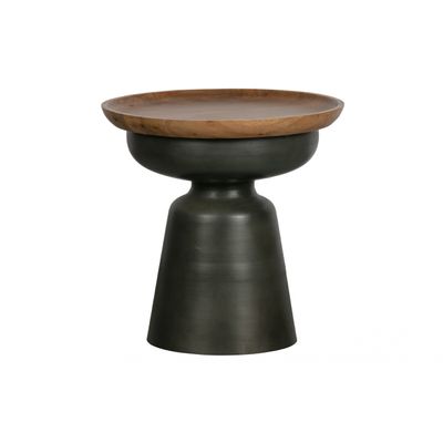 Woood Exclusive Dana Bijzettafel Hout/metaal Zwart Woood Exclusive Dana Bijzettafel Hout/metaal Zwart