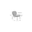 Afbeelding van Zuiver Spike Lounge Chair Roze