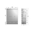 Afbeelding van Woood Connect Kast Wit - 3 Deurs, Stroken + Lade