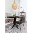 Afbeelding van White Label Living Bistro Table Maze Square Black