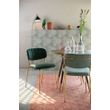 Afbeelding van White Label Living Chair Jolien Gold/Dark Green