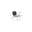 Afbeelding van Zuiver Spike Lounge Chair Naturel/Grijs