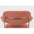 Afbeelding van White Label Living Lounge Chair Jolien Arm Gold/Pink