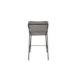 Afbeelding van White Label Living Counter Stool Jolien Black/Grey