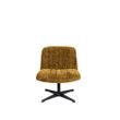Afbeelding van White Label Living Lounge Chair Belmond Rib Ochre