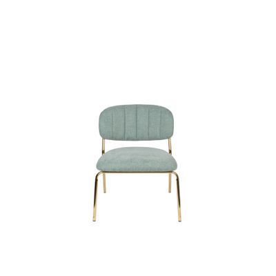 White Label Living Lounge Chair Jolien Gold/Light Green White Label Living Lounge Chair Jolien Gold/Light Green