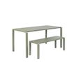 Afbeelding van Zuiver Vondel Garden Eetbank Groen - 129,5 CM