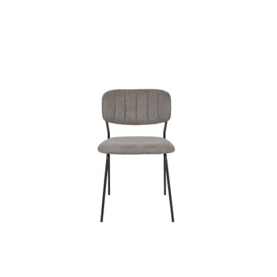 White Label Living Chair Jolien Black/Grey White Label Living Chair Jolien Black/Grey