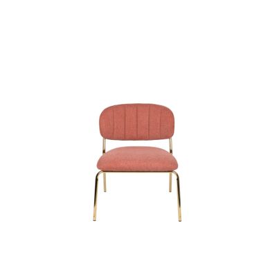 White Label Living Lounge Chair Jolien Gold/Pink White Label Living Lounge Chair Jolien Gold/Pink