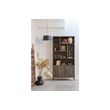 Afbeelding van Woood Exclusive Gravure Hoge Kast Essen Bruin