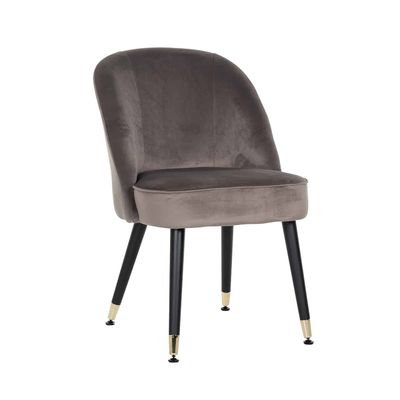 Richmond Interiors Stoel Julius Stone Velvet, Gold footcap (Quartz Stone 101) Richmond Interiors Stoel Julius Stone Velvet, Gold footcap (Quartz Stone 101)