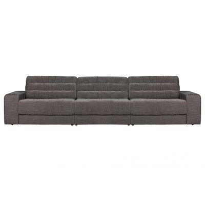 BePureHome Date 3-zits Bank Vintage Fluweel Warm Grijs BePureHome Date 3-zits Bank Vintage Fluweel Warm Grijs