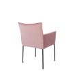 Afbeelding van White Label Living Armchair Dion Velvet Pink