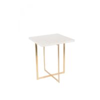Zuiver Luigi Bijzettafel Vierkant Wit
