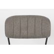 Afbeelding van White Label Living Chair Jolien Black/Grey