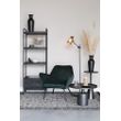 Afbeelding van White Label Living Lounge Chair Bon Velvet Green