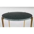 Afbeelding van White Label Living Side Table Timpa Marble Green