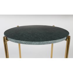 White Label Living Side Table Timpa Marble Green