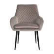 Afbeelding van Richmond Interiors Stoel Chrissy Khaki Velvet (Quartz Khaki 903)