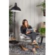 Afbeelding van White Label Living Lounge Chair Rocky Light
