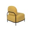 Afbeelding van White Label Living Lounge Chair Polly Yellow