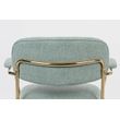 Afbeelding van White Label Living Lounge Chair Jolien Arm Gold/Light Green