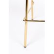 Afbeelding van White Label Living Counter Stool Jolien Gold/Pink