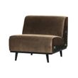 Afbeelding van BePureHome Statement 1-zits Bank Fluweel Taupe