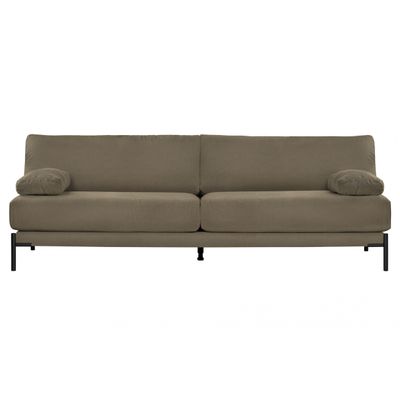 VT Wonen Sleeve 3-zits Bank Canvas Bruin Groen VT Wonen Sleeve 3-zits Bank Canvas Bruin Groen