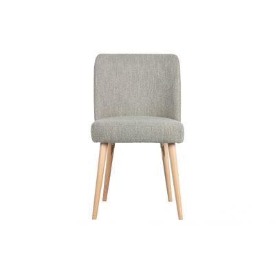 VT Wonen Force Eetkamerstoel Bouclé Grijs VT Wonen Force Eetkamerstoel Bouclé Grijs
