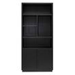 Afbeelding van Richmond Interiors Boekenkast Oakura 2-deuren (Zwart)
