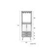 Afbeelding van White Label Living Cabinet Damian High