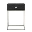 Afbeelding van Richmond Interiors Nachtkastje Blackbone silver 1-lade (Zilver)