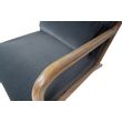 Afbeelding van Woood Mark Fauteuil Fluweel Antraciet