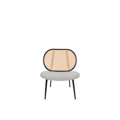Zuiver Spike Lounge Chair Naturel/Grijs Zuiver Spike Lounge Chair Naturel/Grijs