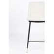 Afbeelding van White Label Living Counter Stool Lionel Beige