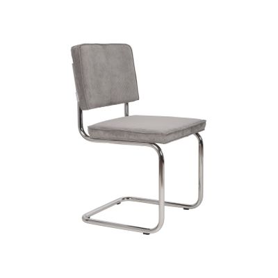 Zuiver Ridge Stoel Brushed Rib Cool Grijs Zuiver Ridge Stoel Brushed Rib Cool Grijs