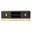 Afbeelding van Richmond Interiors TV-dressoir 185 Blackbone gold 4-deuren (Goud)