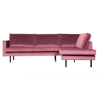 BePureHome Rodeo Hoekbank Rechts Roze BePureHome Rodeo Hoekbank Rechts Roze